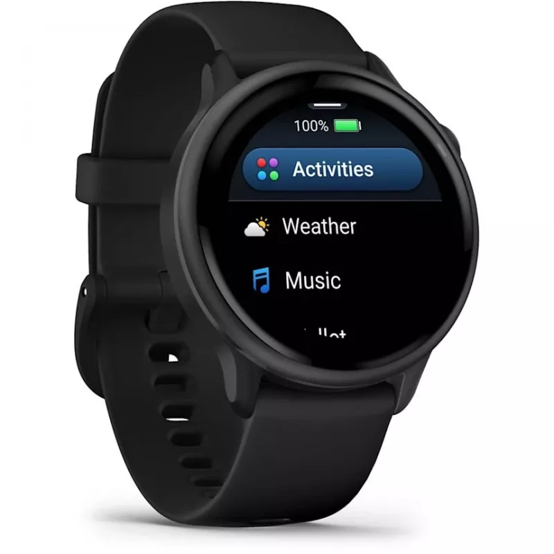 Garmin vívoactive 6 3,05 cm (1,2) AMOLED 42 mm Digital 390 x 390 píxeles Pantalla táctil Negro Wi-Fi GPS (satélite)