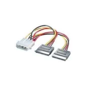 ROLINE Cable adaptador en Y 4 pol. HDD / 2x SATA (11.03.1050)
