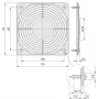 Schroff Rejilla de ventilador tipo SNAP-IN (60225052)