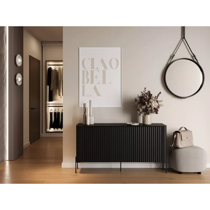 Cómoda Cama VERA 150x40x80 negro mate