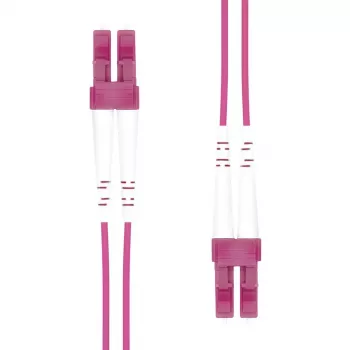 Cable de fibra óptica LC/LC-PC OM4, 0,5m