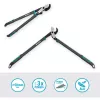 Tijera de podar Gardena EnergyCut bypass negra verde acero 5 cm