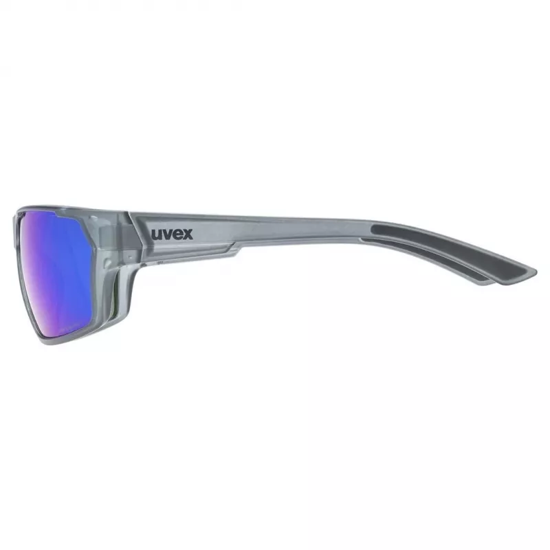 Gafas de sol polarizadas Uvex Sportstyle 233 P - smoke mate/espejo azul