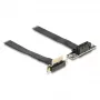 Tarjeta riser DeLOCK 88042 conector PCI Express x1 en ángulo de 90° con cable de 30 cm