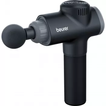 Pistola de masaje Beurer MG180 — masajeador de percusión de mano, 3 niveles de velocidad, portátil, negro