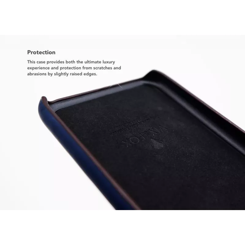 Carcasa trasera con ranura para tarjetas VixFox para iPhone 7/8 Plus — azul marino, funda protectora trasera con compartimento para tarjetas