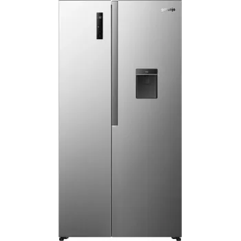 Gorenje HZF55082 NRS917E41XWD G400, Independiente, Puerta americana, Gris, 2 puerta(s), Táctil, LED