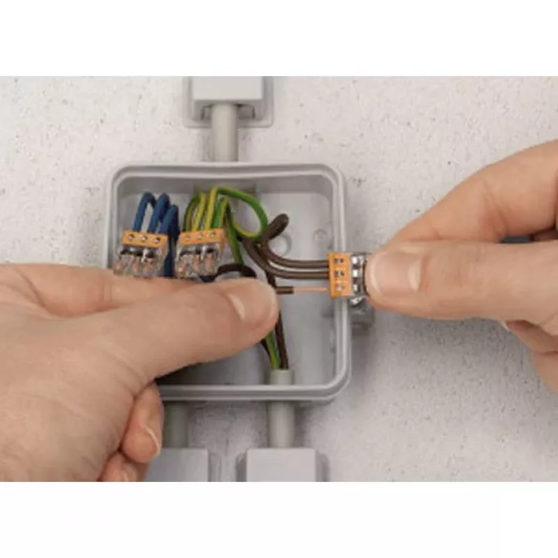Conector de terminal Wago 4 polos 0,5–2,5 mm² 24 A 400 V