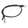 Cable de red Cat.5e 0,5M UTP negro