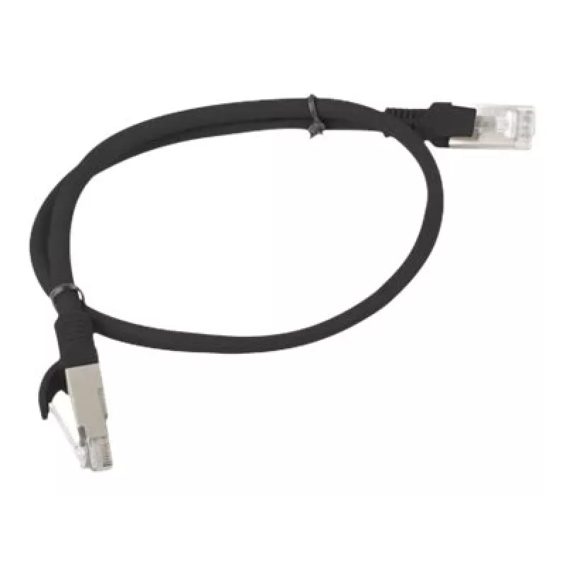 Cable de red Cat.5e 0,5M UTP negro