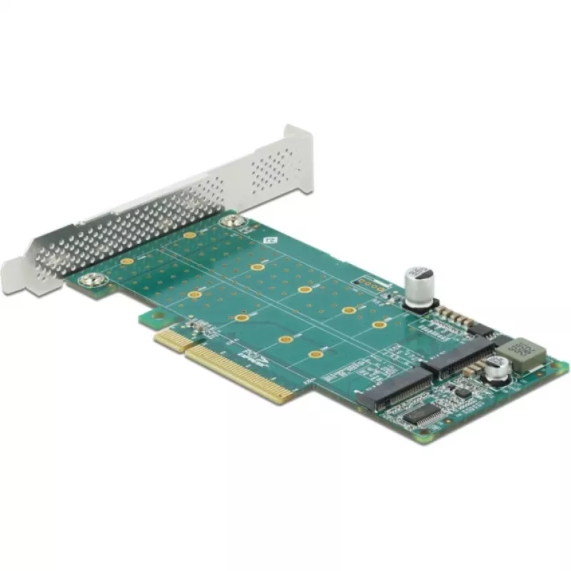 Tarjeta DeLOCK PCI Express x8 a 2 x NVMe M.2 Key M internos bifurcación formato low profile