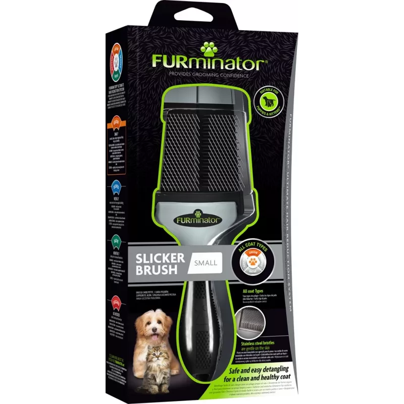 FURminator - Cepillo desenredante para perros y gatos - S