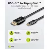 Goobay 75705 cable de USB-C a DisplayPort, 4K 60 Hz, 2 m, 21,6 Gbit/s, negro