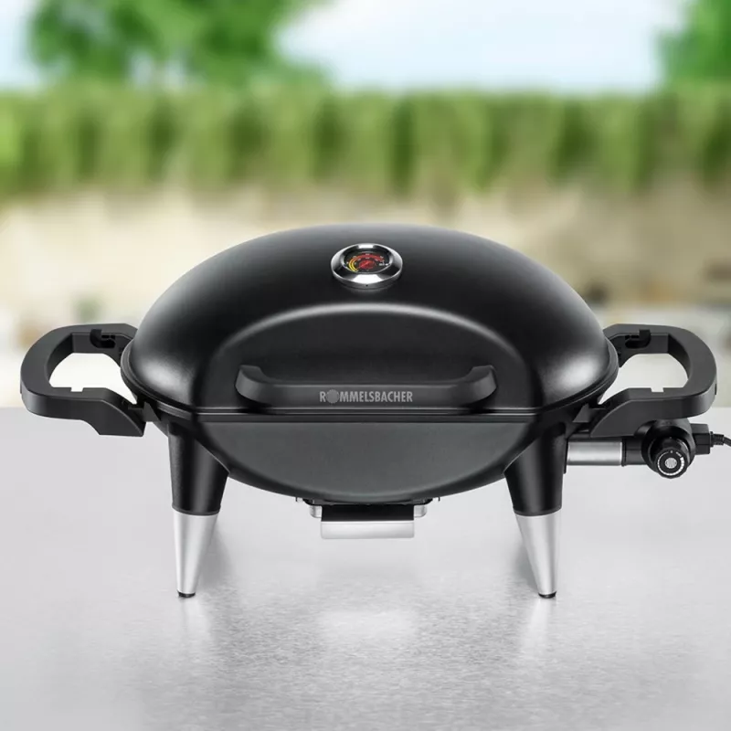 ROMMELSBACHER BBQ 4000, 2200 W, parrilla, eléctrica, 300 °C, sobremesa, rojo óxido