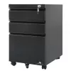 Unidad de cajones de oficina Maclean MC-850 Negro Metal 2 cajones