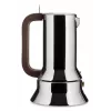 Alessi 9090/3 cafetera moka, 3 tazas, para inducción, acero inoxidable