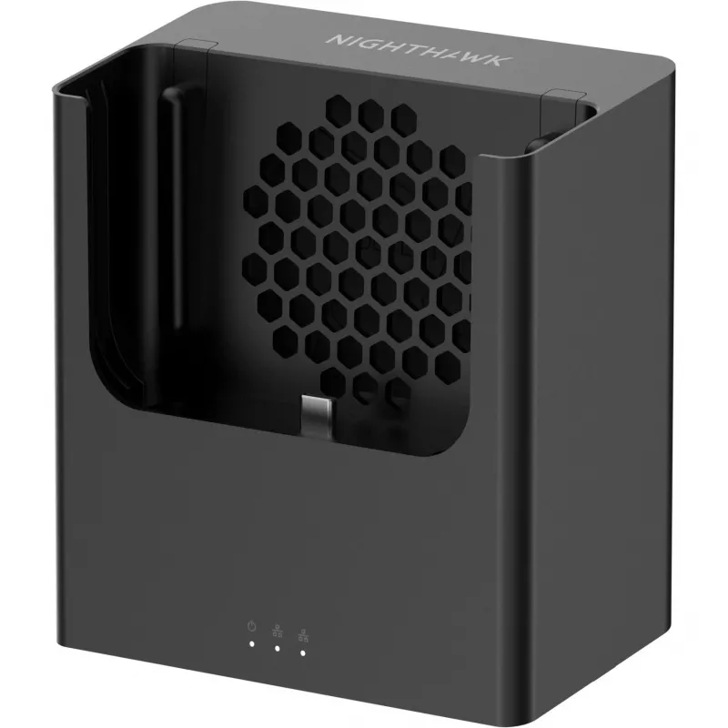 MD200 Nighthawk Mobile Hotspot Cradle, adaptador negro