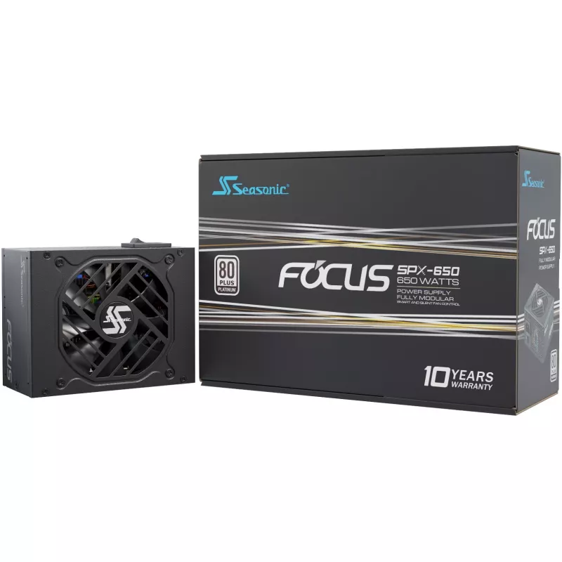 Seasonic FOCUS-SPX-650 fuente de alimentación 650 W 20+4 pines ATX CFX negro
