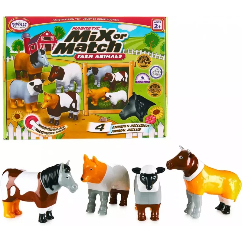 Set magnético de animales de granja Malblo
