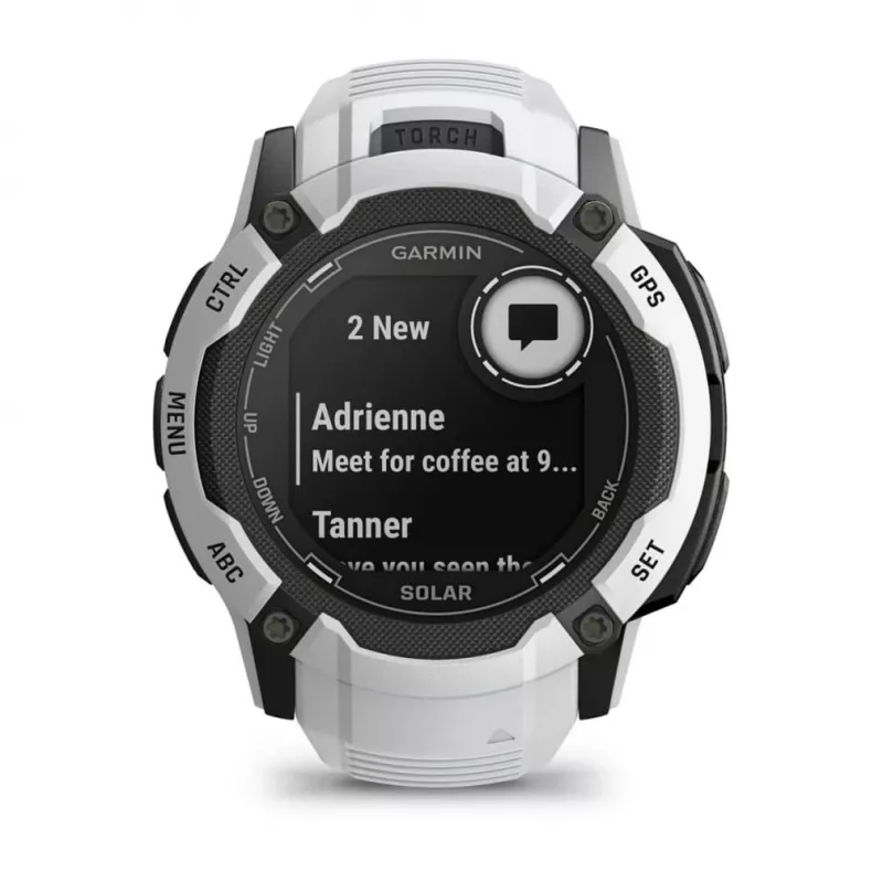 Garmin Instinct 2X Solar 2,79 cm (1,1) MIP 50 mm Digital 176 x 176 píxeles Pantalla táctil Blanco GPS (satélite)