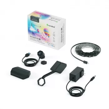 Nanoleaf 4D V2 Kit de espejo de pantalla TV + tiras de luz (para TV y monitor hasta 65'') | 24 W | Multicolor RGB