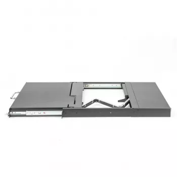 Consola KVM Digitus 17 pulgadas HD LCD 8 puertos VGA teclado alemán