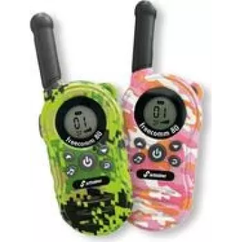 Walkie-talkie Stabo Freecomm 80 pack de 2, modelo 20080, recargable, gran alcance