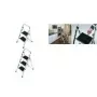 Escalera plegable Hailo K30 acero inoxidable