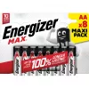 Pilas Energizer Alkaline Max AA LR6, 8 unidades, envase eco