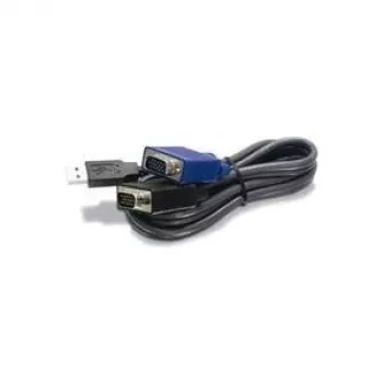 Cable KVM Trendnet TK-CU15 negro 4,5 m