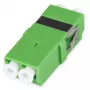 DIGITUS DN-96007-1APC-OF Acoplador de fibra óptica LC/APC dúplex, monomodo OS2, sin brida, verde