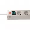 Brennenstuhl Bremounta regleta, 5 tomas + 2x USB-C, 3 m, blanca