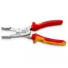 Pelacables Knipex 13 76 200 ME capacidad de pelado 6 mm rojo acero inoxidable amarillo