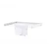 Estante de pared Leifheit Telegant 30 Protect Blanco, ancho 720 mm, profundidad 370 mm, tendedero de 3 m