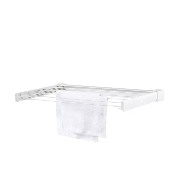 Estante de pared Leifheit Telegant 30 Protect Blanco, ancho 720 mm, profundidad 370 mm, tendedero de 3 m