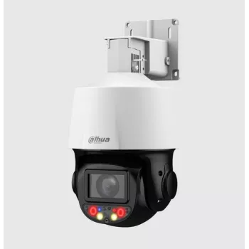 Cámara de seguridad IP turret DAHUA SD3E410DB-GNY-A-PV1 – Exterior, montaje en techo, 4 MP (2560×1440), cableada, PoE, DC, blanco