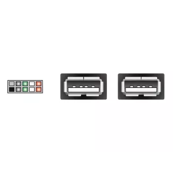 Cable USB interno DeLOCK 83292 0,2 m hembra a hembra