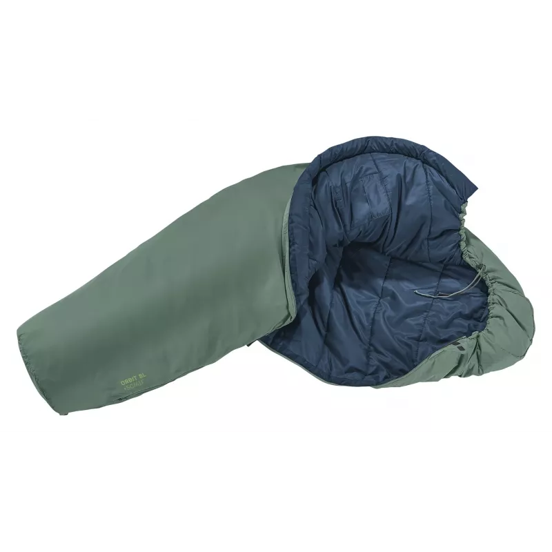 Saco de dormir momia DEUTER Orbit SL +5 °C / 41 °F — 750 mm de ancho, 480 mm de profundidad, Ripstop-PES, verde