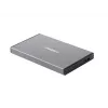 Caja externa HDD/SSD NATEC Rhino GO — 2,5 pulgadas SATA, 9,5 mm, USB 3.0, aluminio, gris, hasta 4 TB