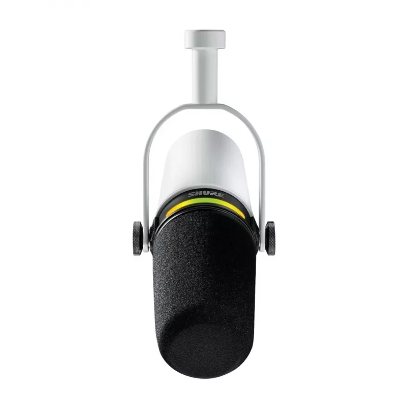 Shure MV7+-W - Micrófono de mesa/voz con conexión XLR/USB-C, blanco