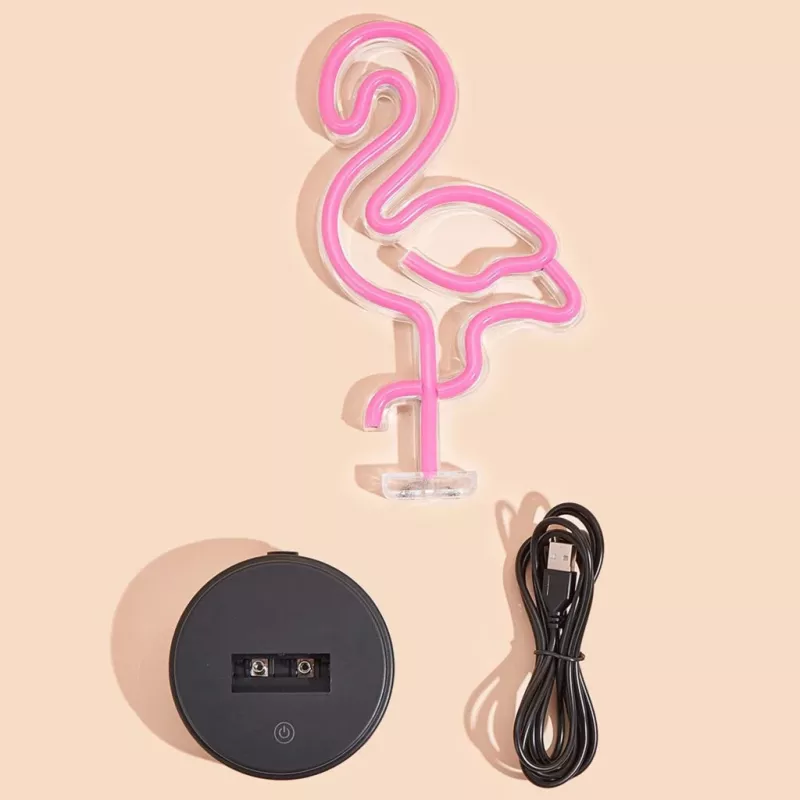 Lámpara LED de mesa/decorativa MANTA SNL79PK rosa flamenco – lámpara de decoración LED