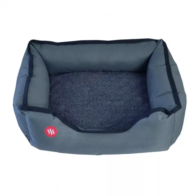 Cama térmica Glovii GPETH para perros y gatos 580x450x180 mm, funda de poliéster, base antideslizante