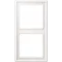 JUNG LS982WWM Marco doble para tomas de corriente e interruptores