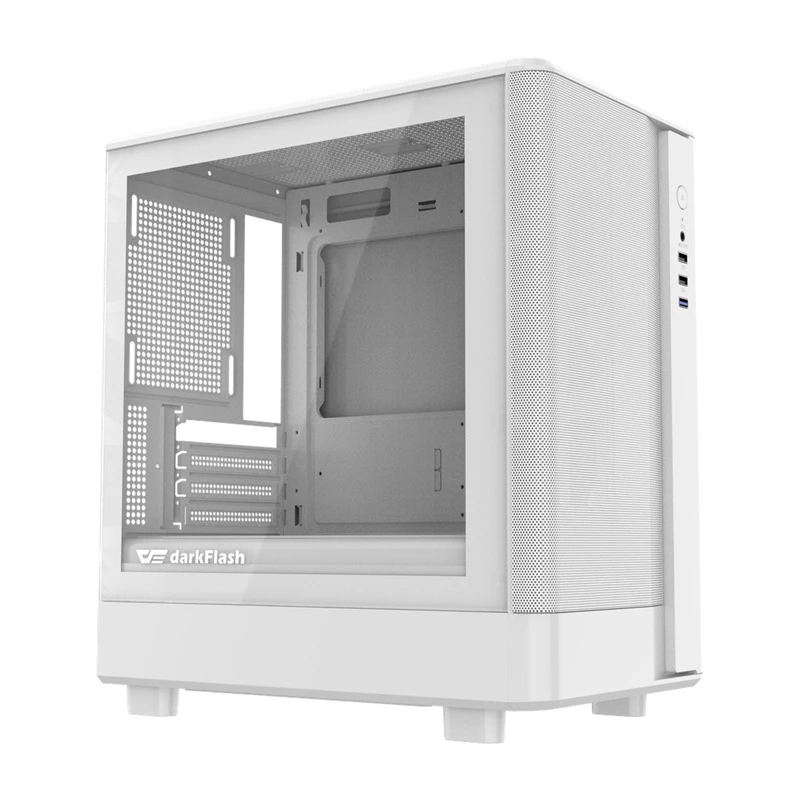 Caja de ordenador Darkflash DB330M Mesh ATX blanca