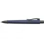 Bolígrafo a.w. faber-castell 241189 — clip-on retráctil, tinta azul, punta extra gruesa, cuerpo azul marino, 1 ud.