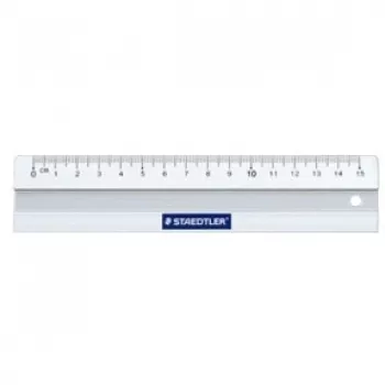 Regla de escritorio Staedtler Mars 563 150 mm aluminio blanco