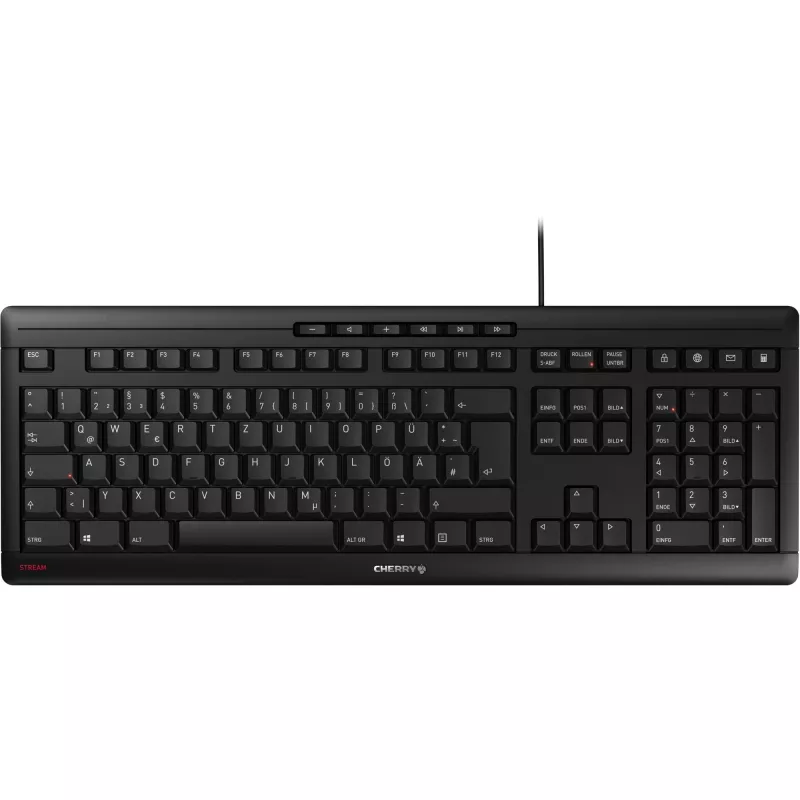 CHERRY STREAM JK-8500DE-2 Teclado de oficina USB QWERTZ Alemán Negro