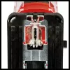 Einhell TC-JS 18/70 Li sierra de calar a batería 4321280, Power X-Change, 18 V, 2700 carreras/min, profundidad de corte 70 mm, con batería de 2,5 Ah y cargador, rojo/negro