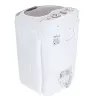 Lavadora de carga superior Adler AD 8055, portátil, 3 kg de capacidad, crema, mando giratorio, 150 W