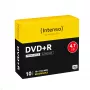 INTENSO DVD+R 4,7 GB 16x imprimible pack de 10 Slimcase, 120 mm